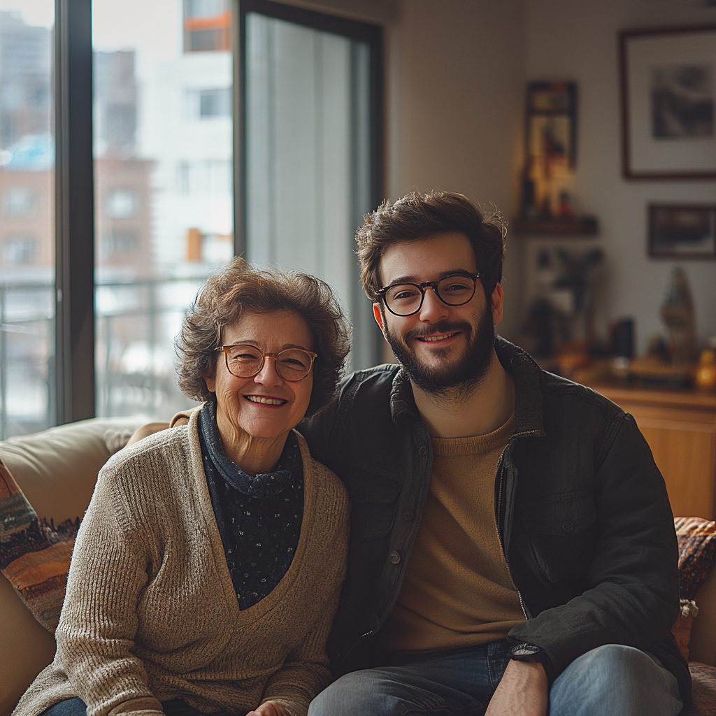 A man living with his mother | Source: no source