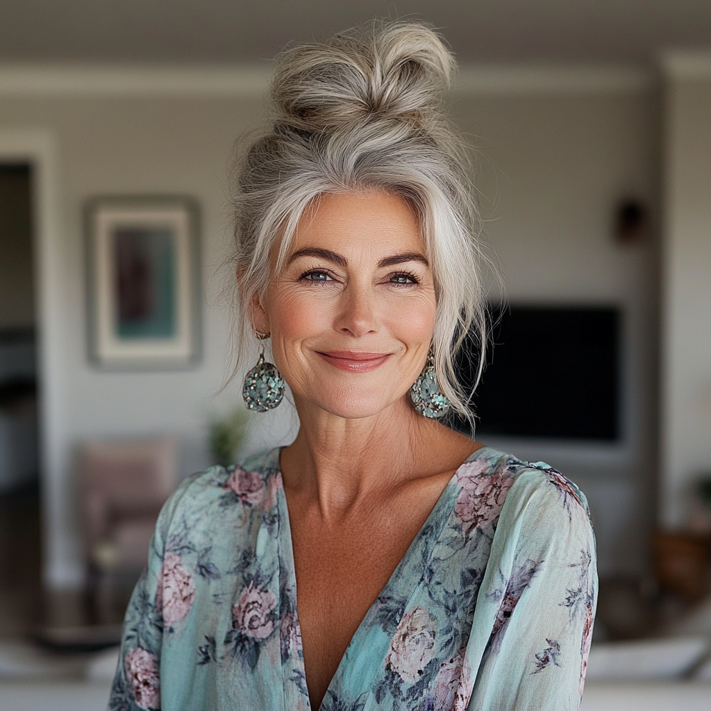 A smiling senior woman | Source: No source