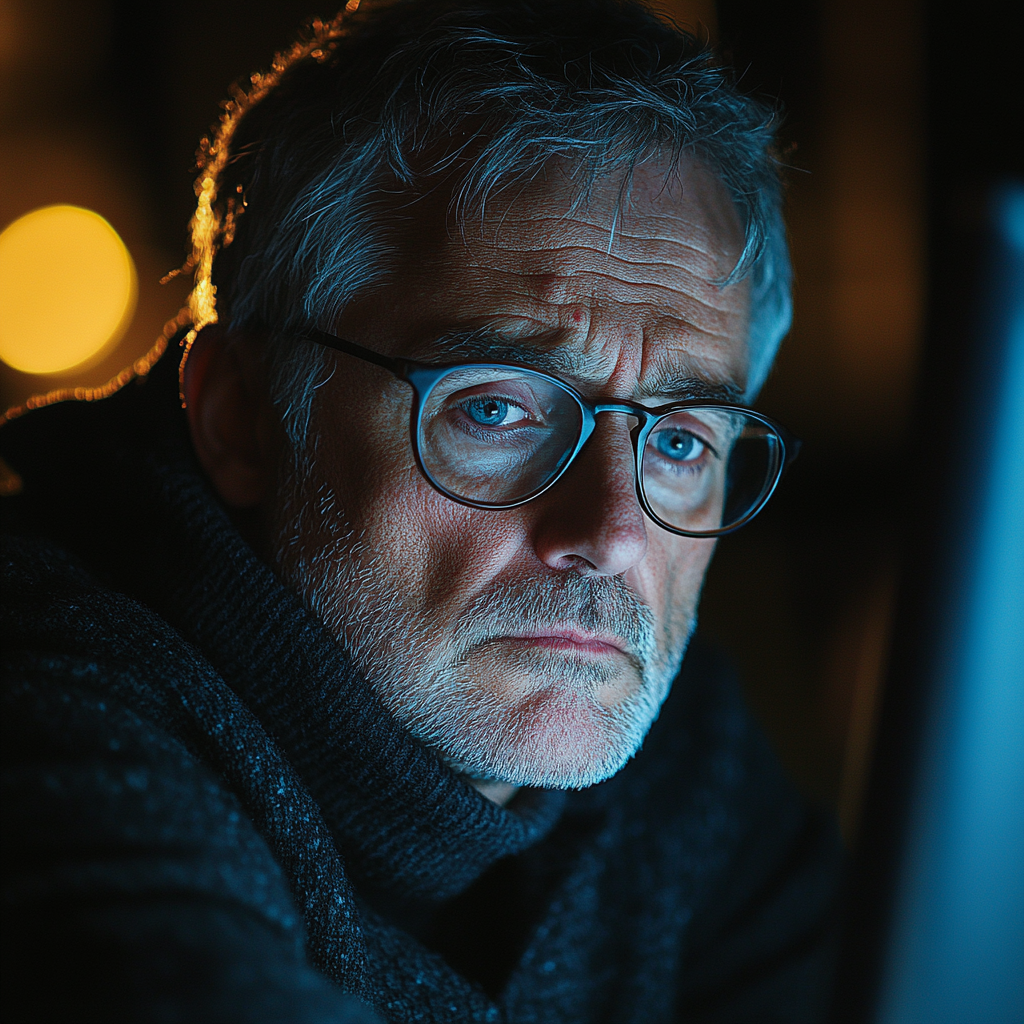 A stressed man deep in thought | Source: No source