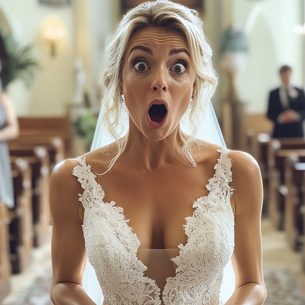 A shocked bride | Source: No source