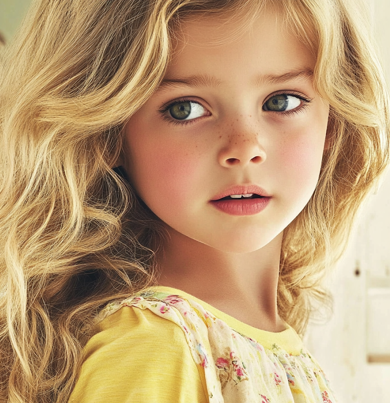 A girl looking over her shoulder | Source: no source