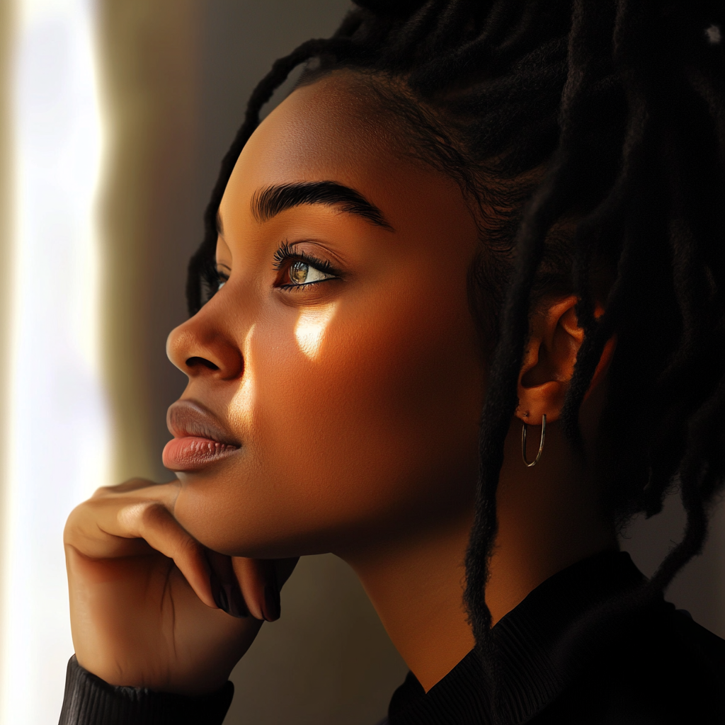 Woman in deep thoughts | Source: No source