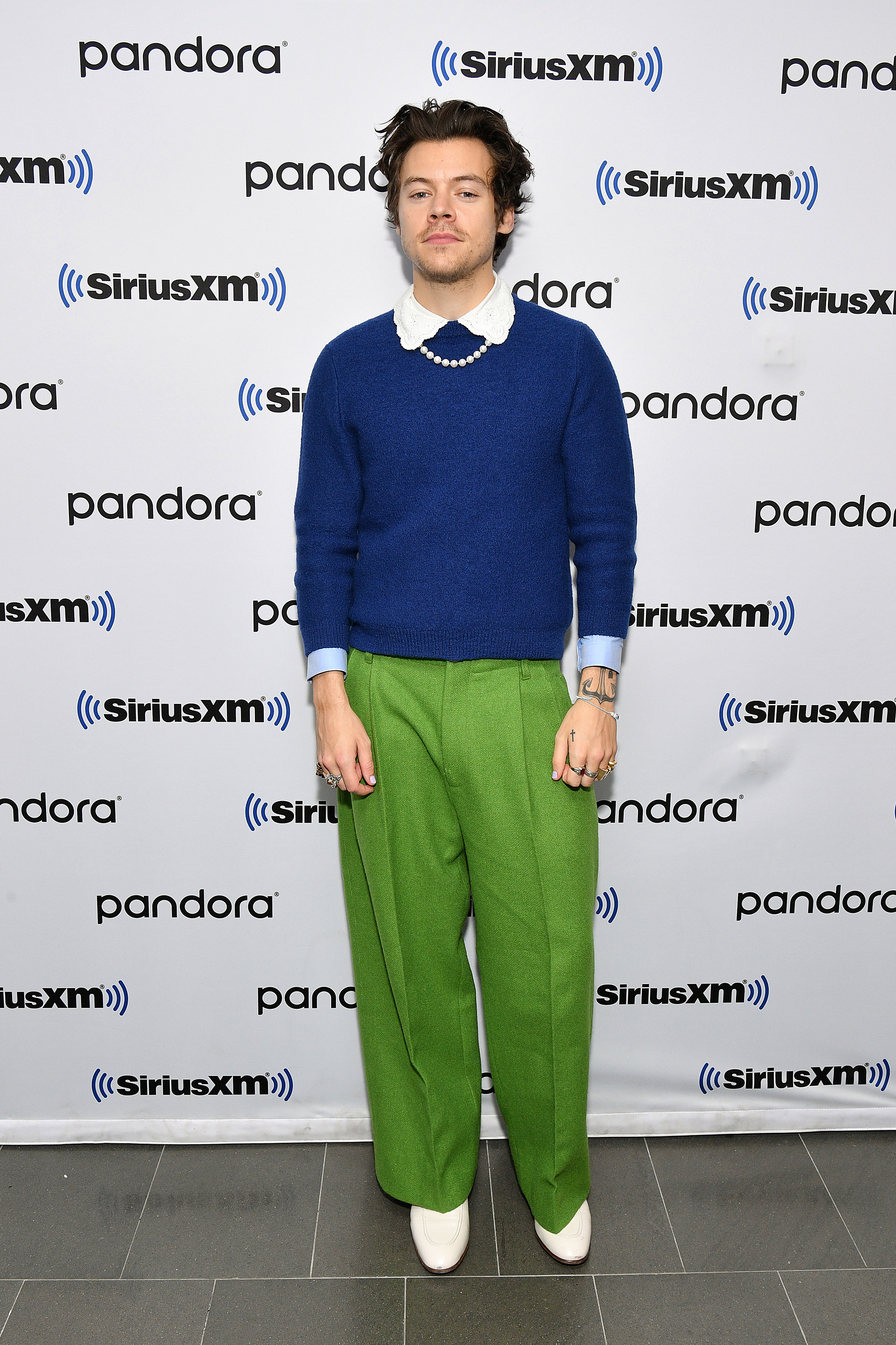 Harry Styles at SiriusXM Studios on March 2, 2020, in New York. | Source: Getty Images