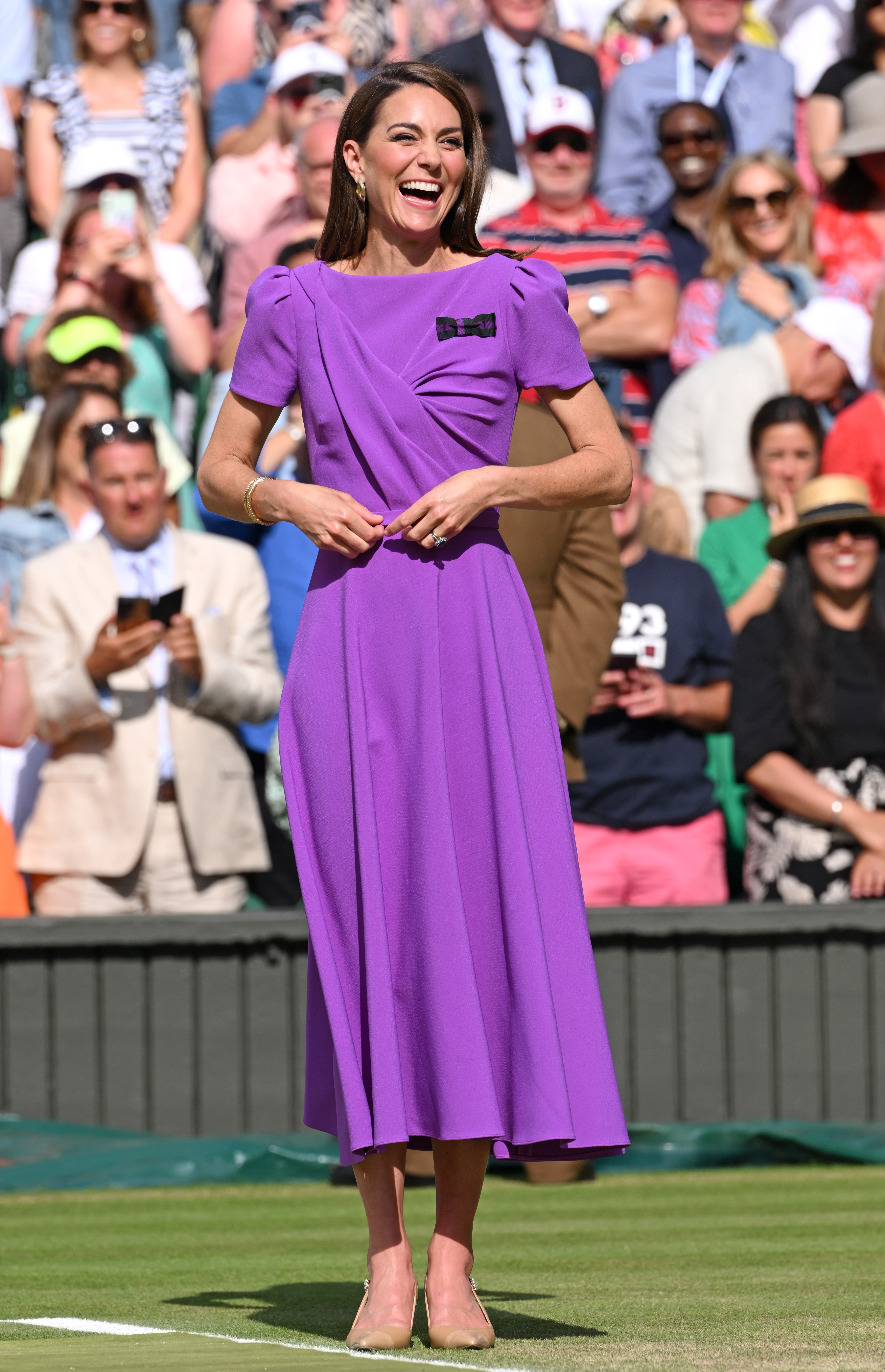 Catherine, Princess of Wales, on day 14 of the Wimbledon Championships at the All England Lawn Tennis and Croquet Club on July 14, 2024, in London. | Source: Getty Images
