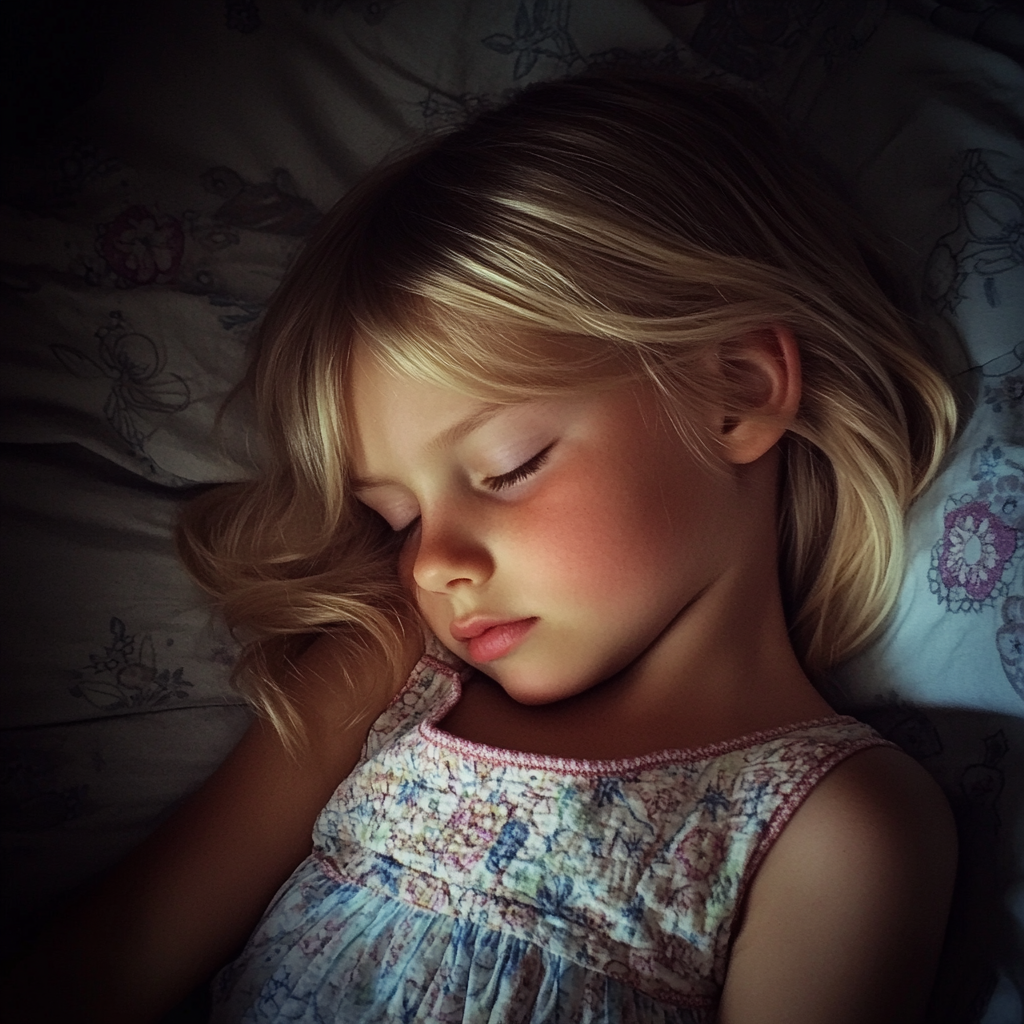 A sleeping little girl | Source: No source