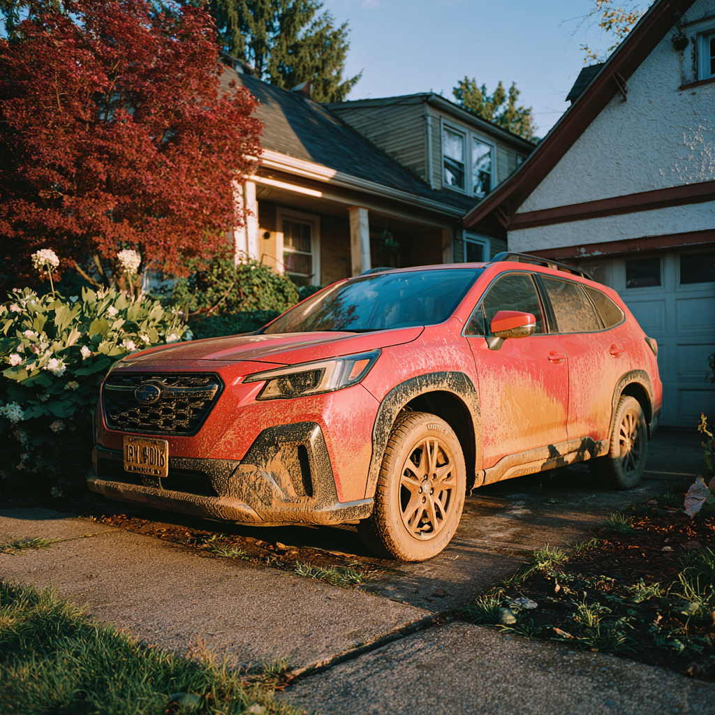A dirty and scratched car | Source: no source