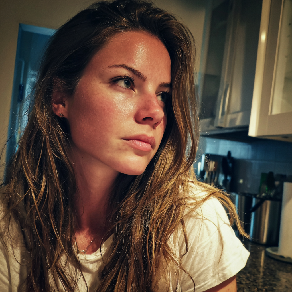 A woman standing in a kitchen | Source:  no source