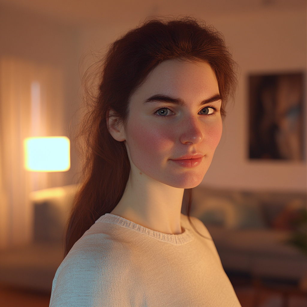 A woman standing indoors | Source: no source