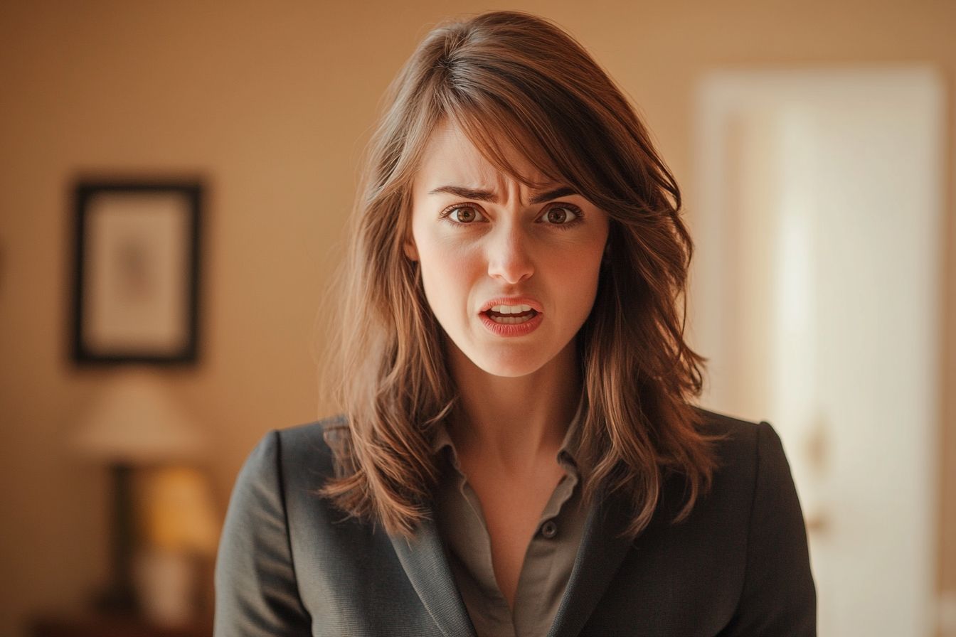 A woman speaking angrily | Source: no source