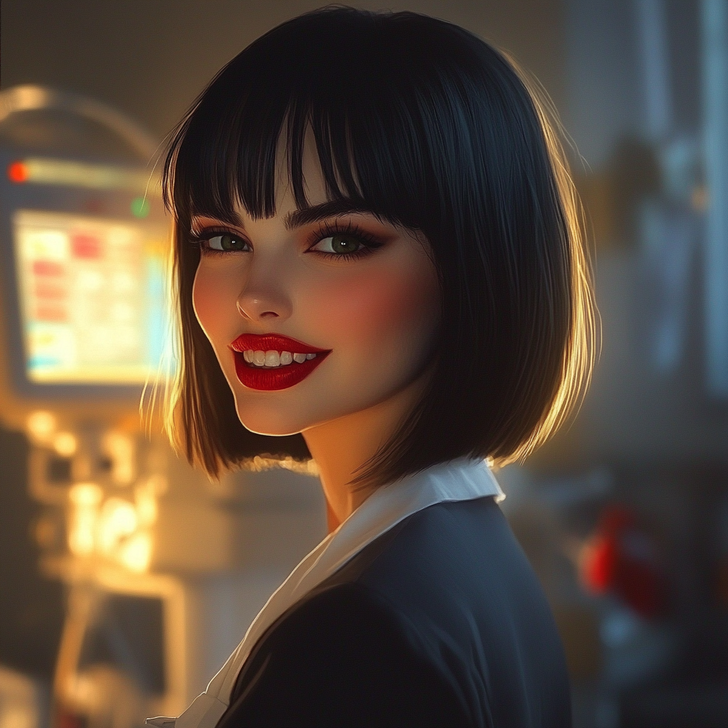 A cheerful woman in a hospital ward | Source: no source
