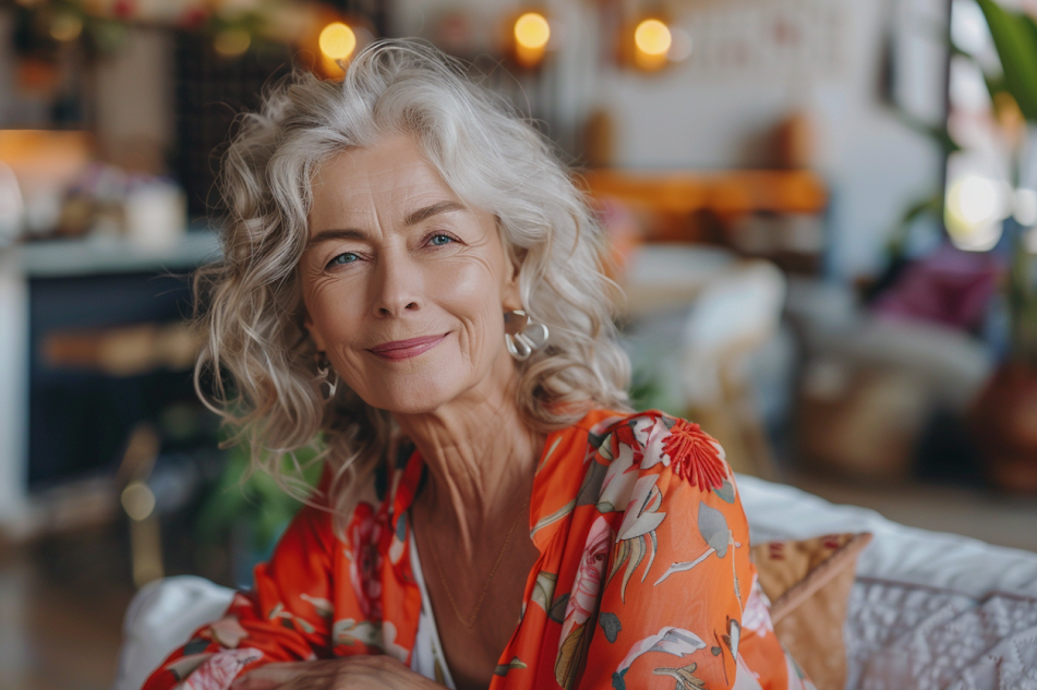 A smiling older woman | Source: no source