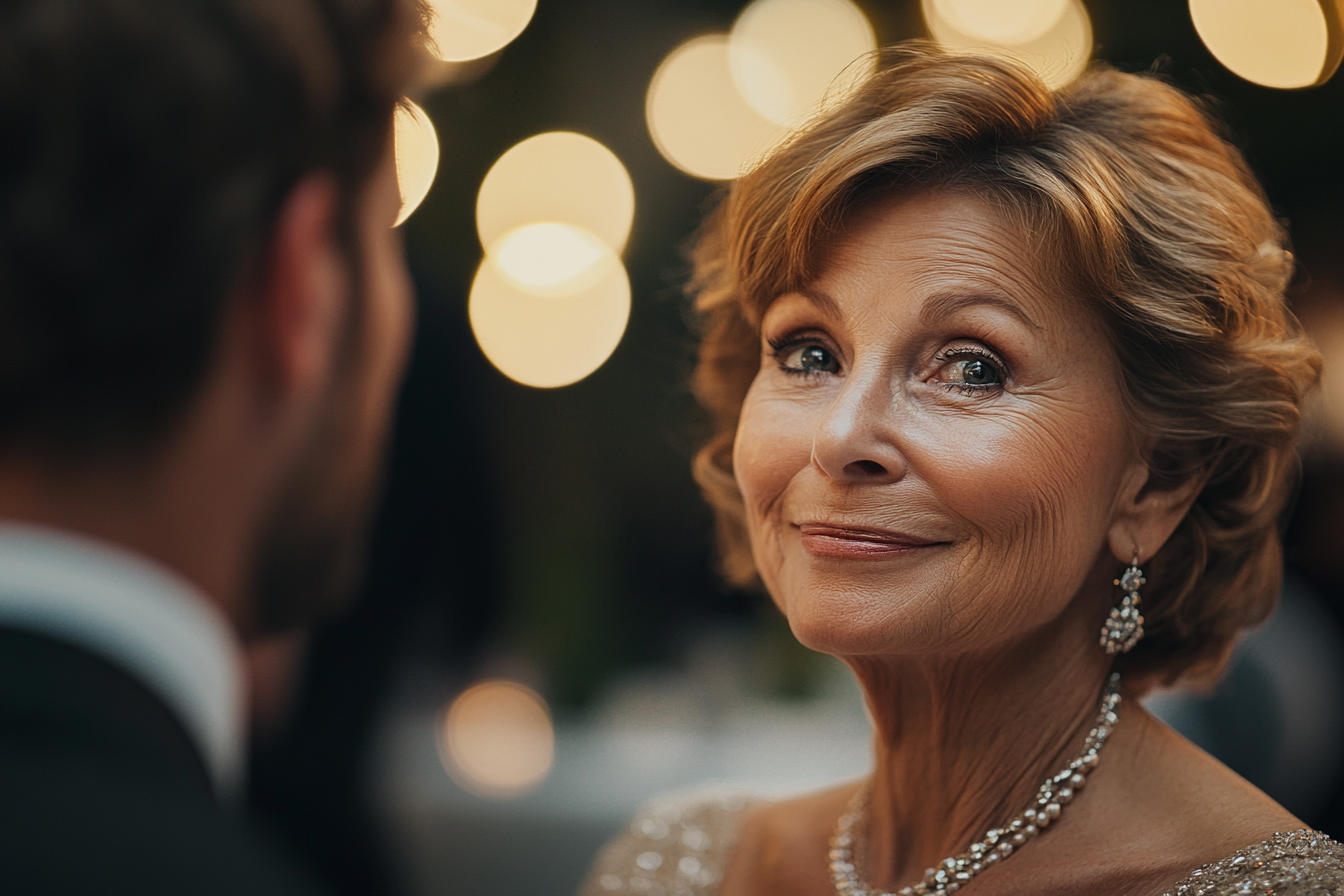 A woman smiling while talking to her son | Source: No source