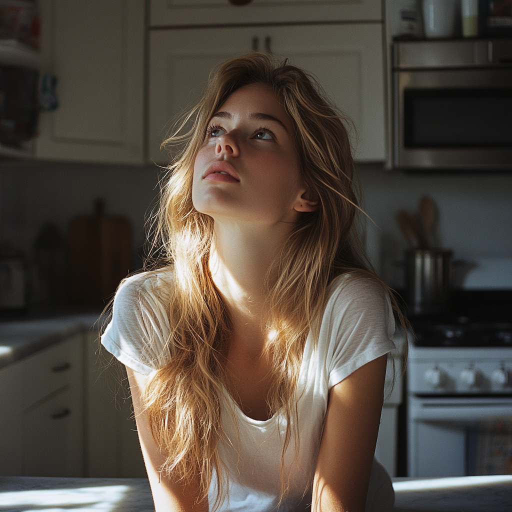 A woman deep in thought | Source: No source