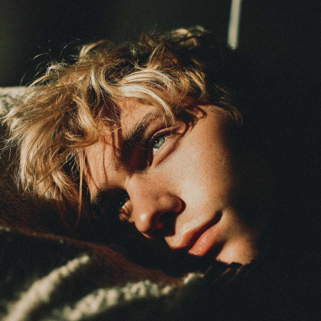 A young man lying in his bed | Source: no source