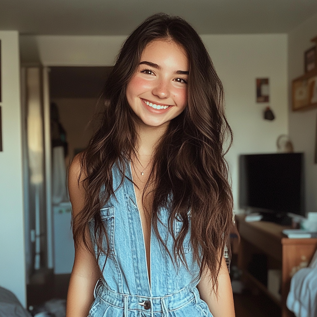 A smiling teenage girl | Source: No source