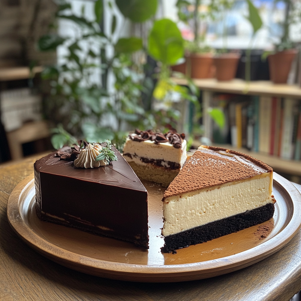 Slices of cake on a table | Source: No source
