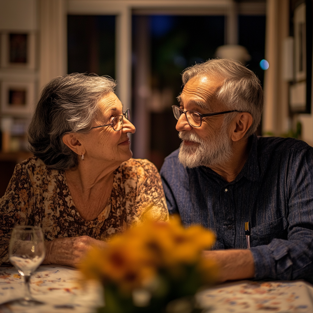 Senior couple having a conversation | Source: No source