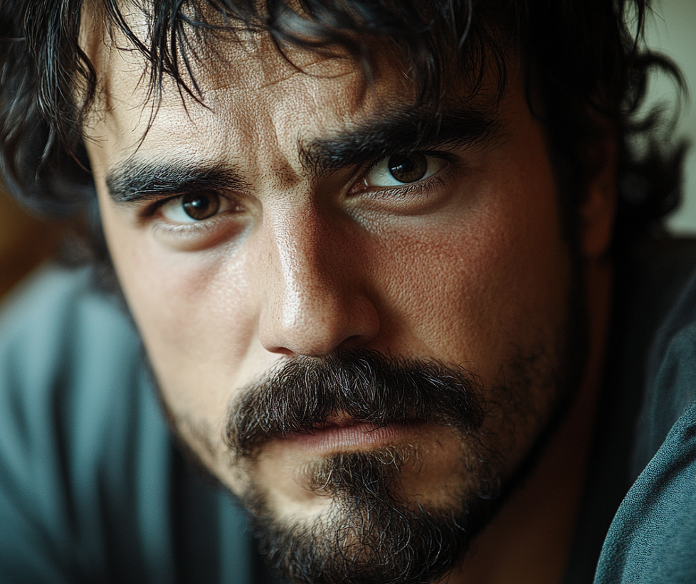 An apologetic-looking man | Source: no source