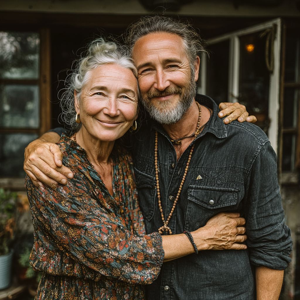 A woman hugging a man | Source: No source