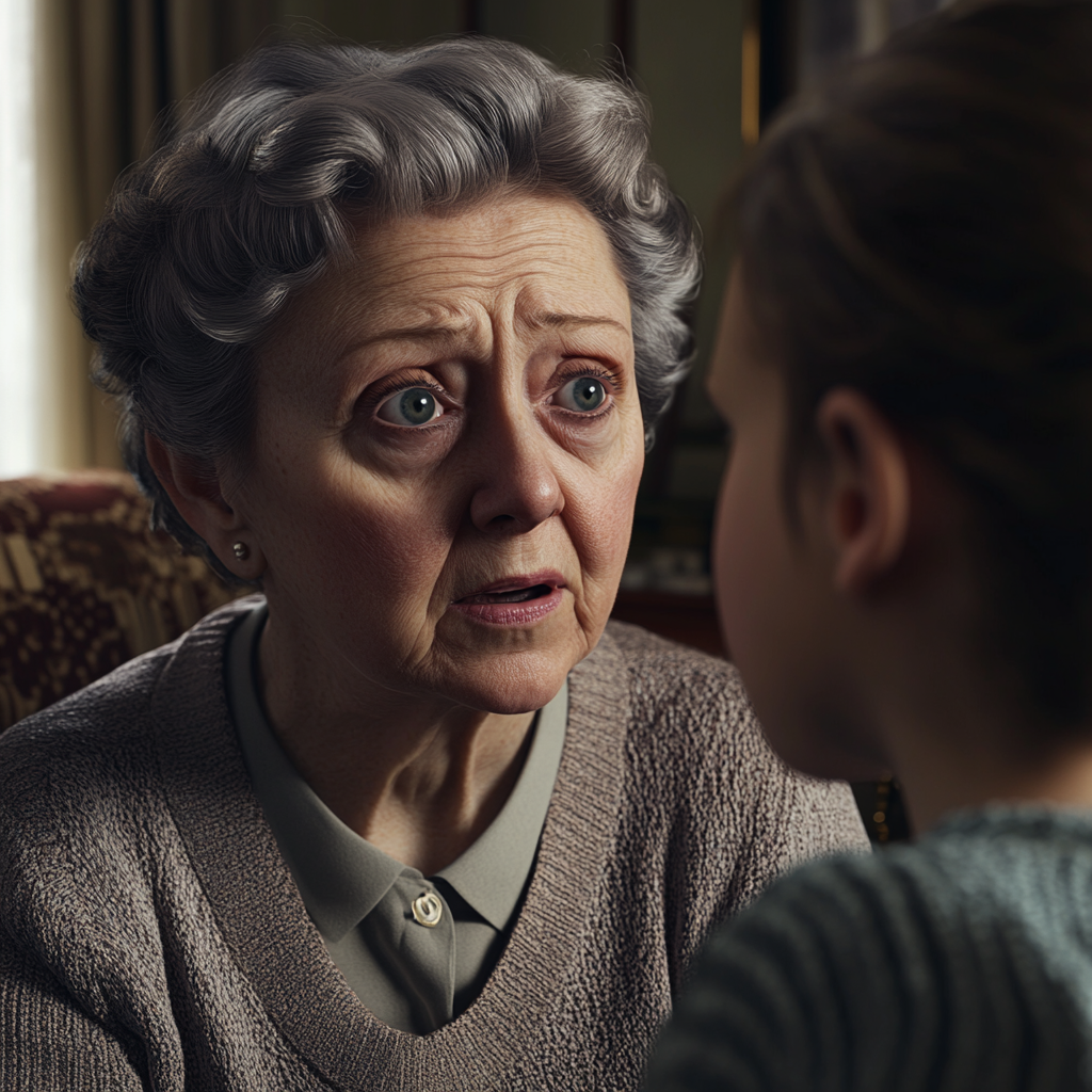 A woman talking to her granddaughter | Source: No source