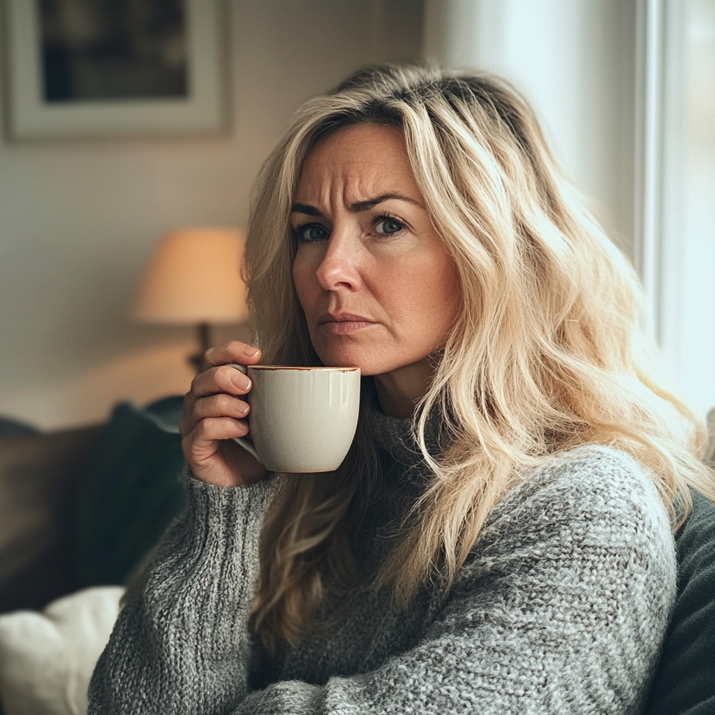 A woman holding a mug | Source: No source