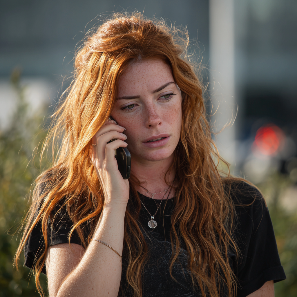 An upset woman talking on a phone | Source: no source