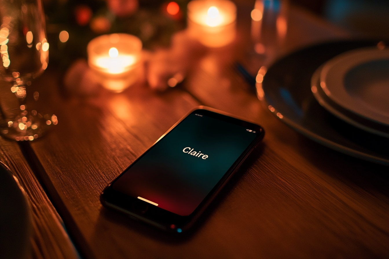 A phone on a table | Source: no source