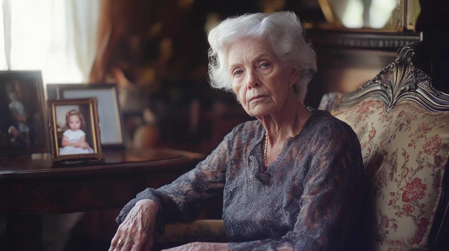 Elderly lady sitting in her chair | Source: No source