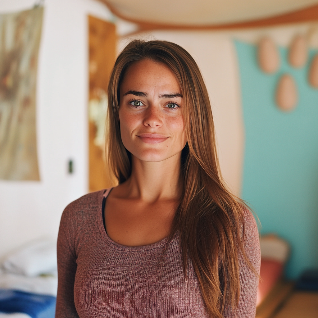 A woman standing in her massage studio | Source: No source