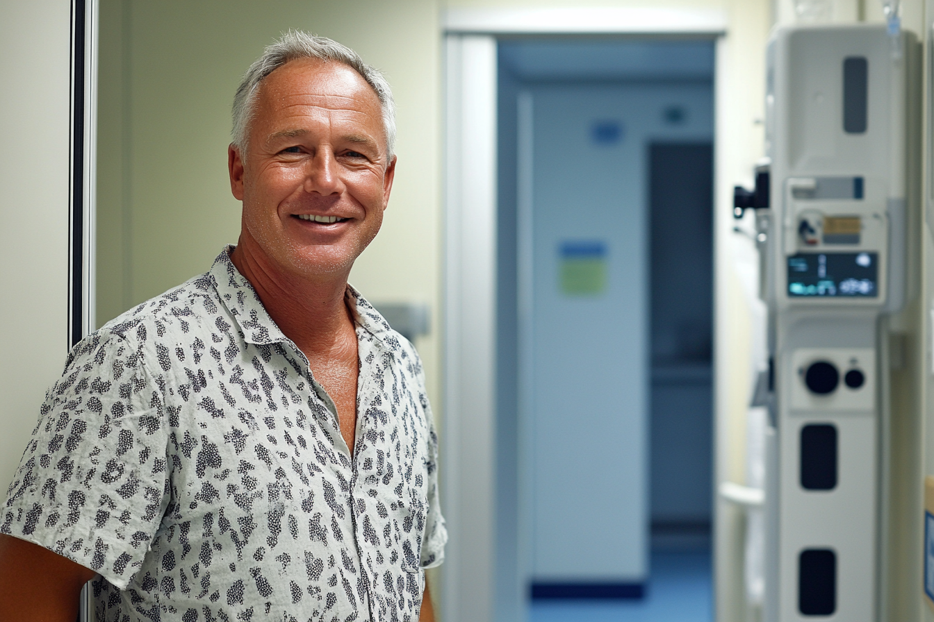 A man standing in a hospital room | Source: No source
