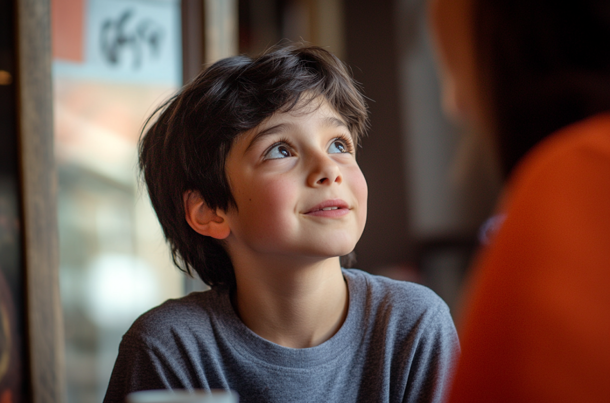 A boy with a pleading look | Source: No source