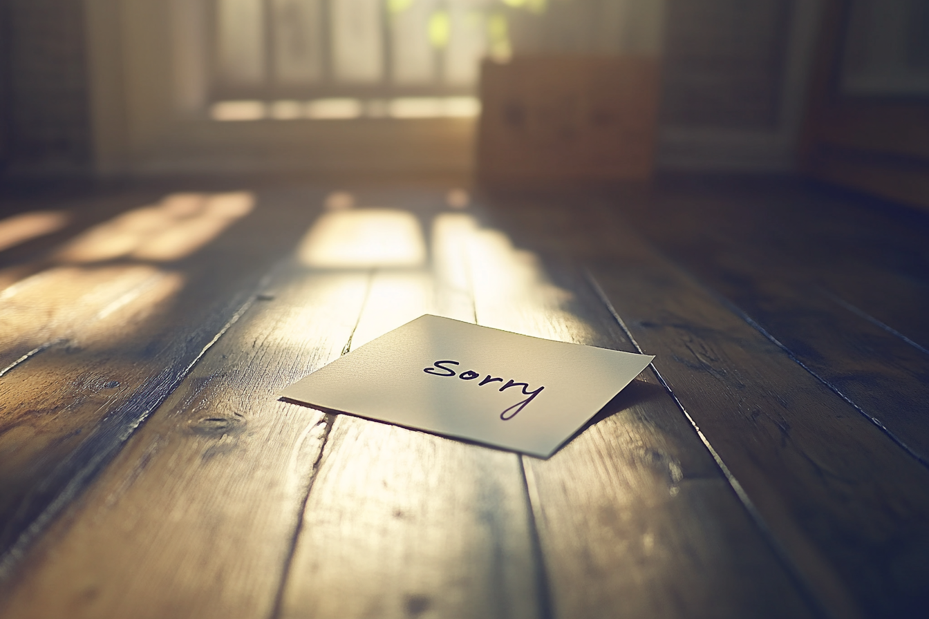 A handwritten note | Source: No source