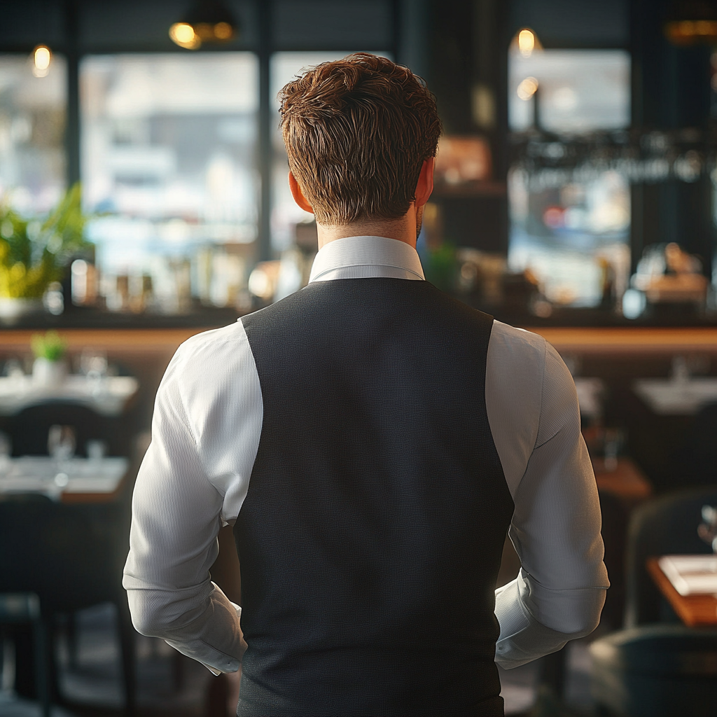 A man in a restaurant | Source: no source