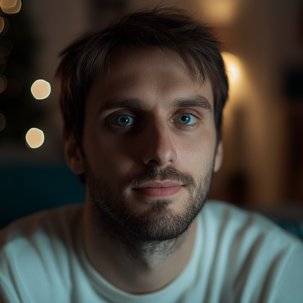 A man looking straight ahead | Source: No source