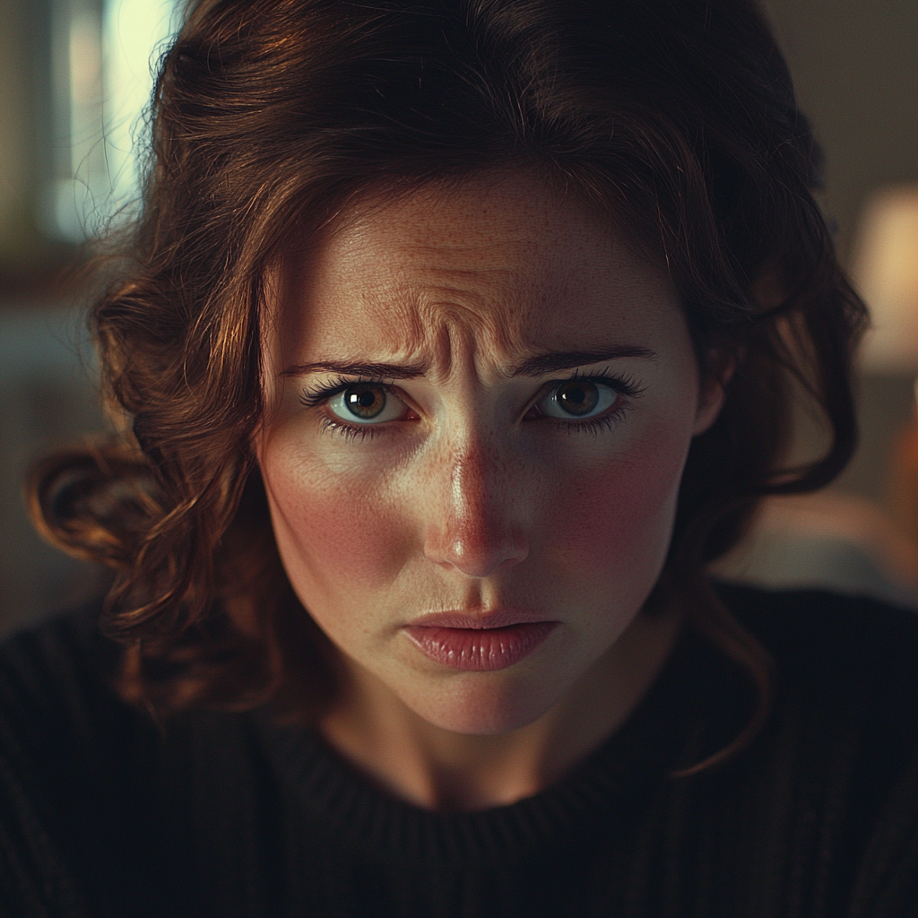 A woman frowning | Source: No source