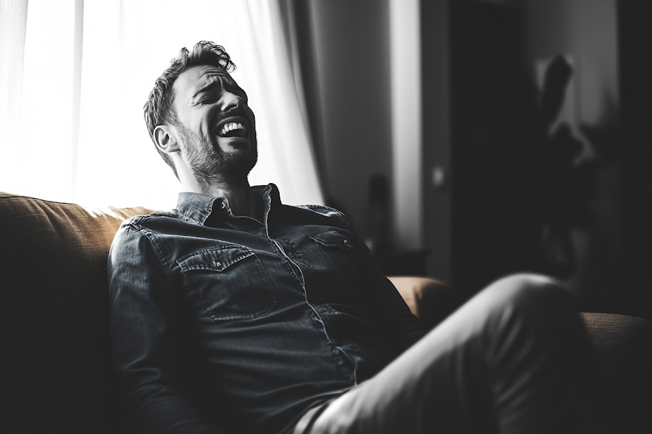 A man sitting on the couch| Source: no source