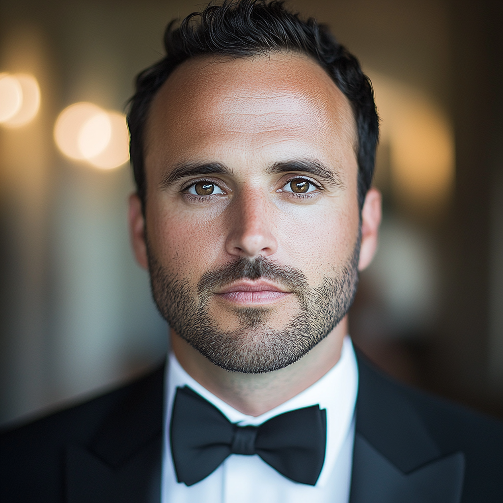 A close-up photo of a groom | Source: no source