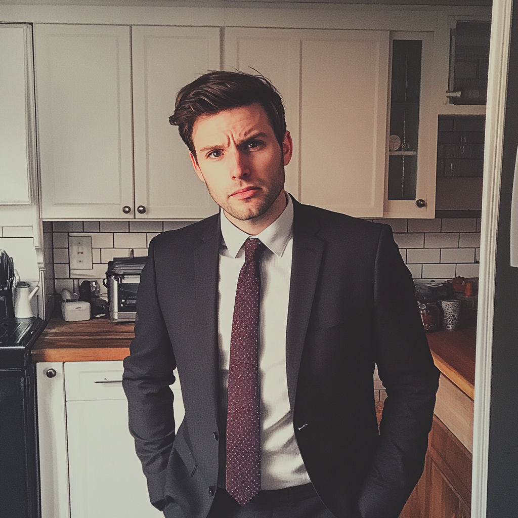 A man standing in a kitchen | Source: no source