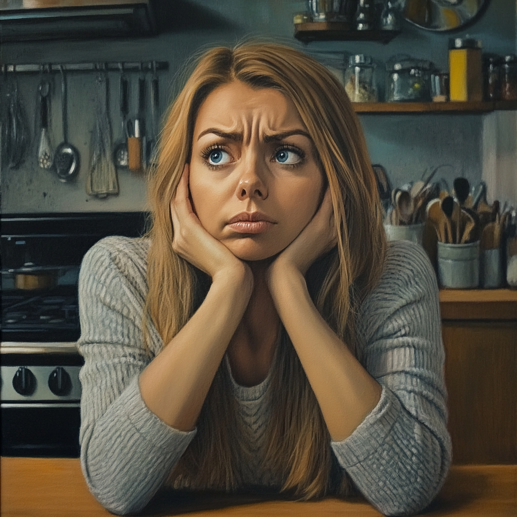 A tense woman | Source: No source