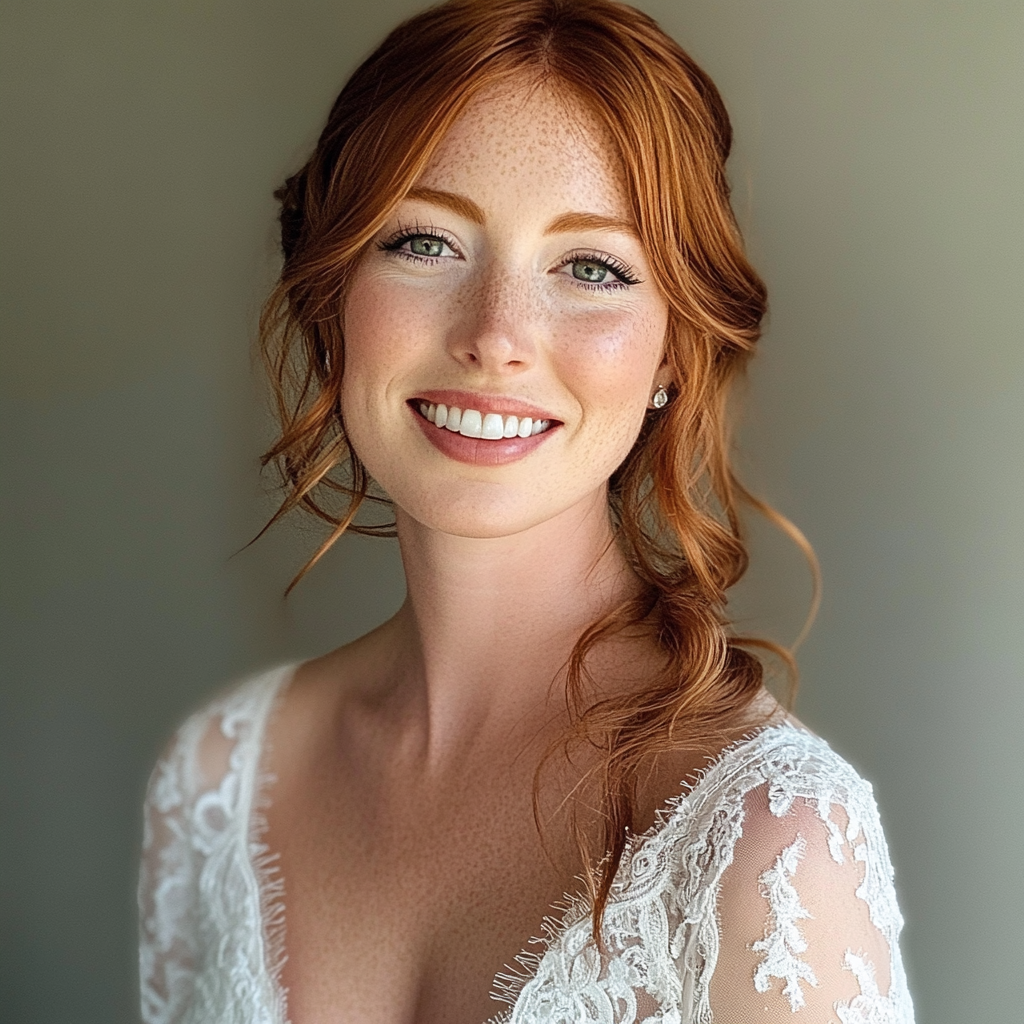 A smiling bride | Source: No source