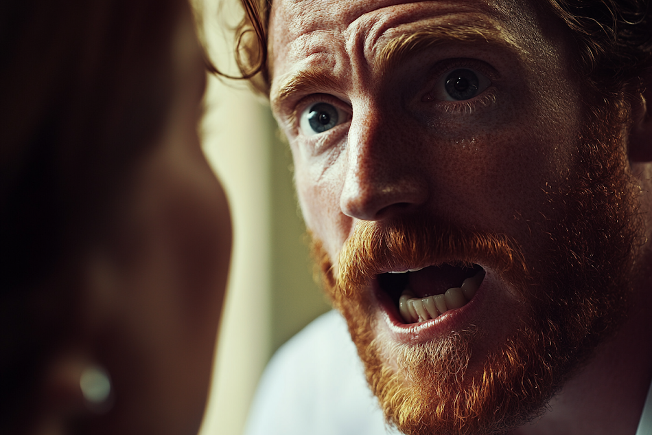 A man yelling at a woman | Source: no source