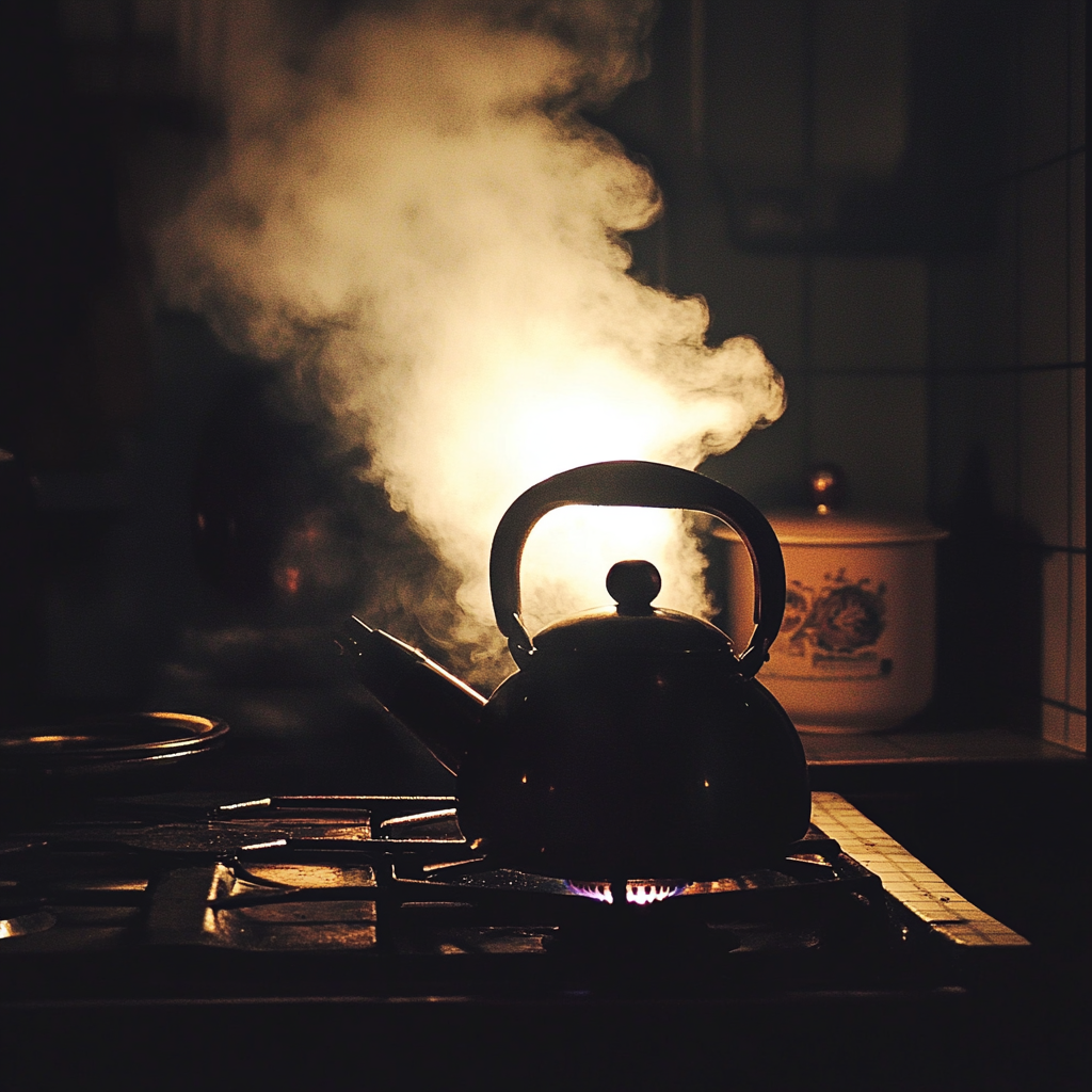A kettle on a stove | Source: no source