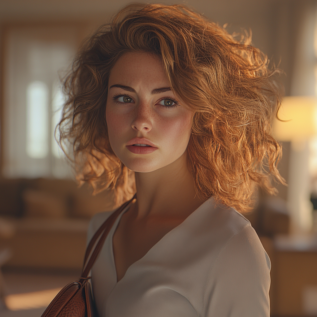 An exhausted woman in the living room | Source: no source
