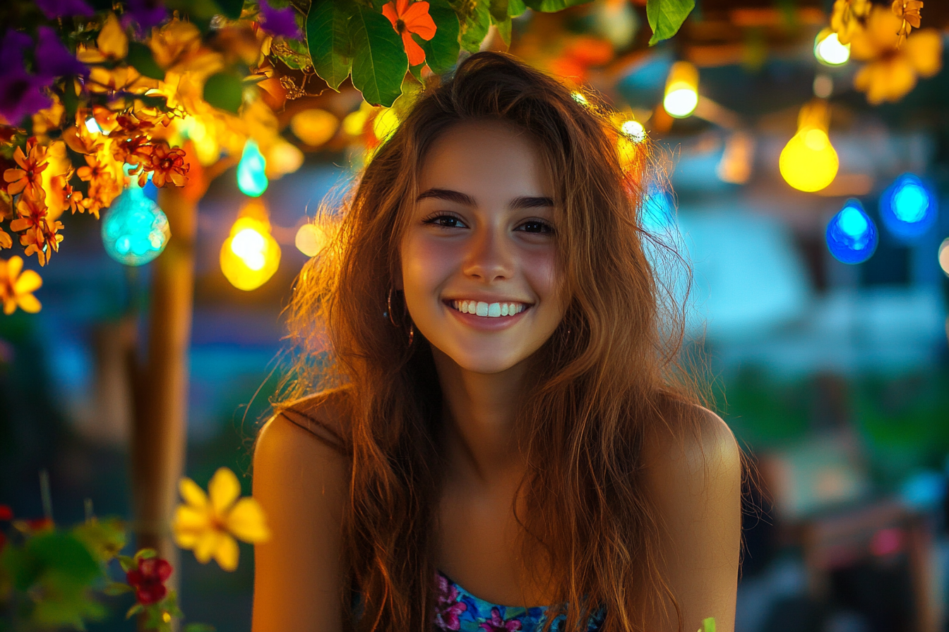 A woman smiling at someone | Source: no source