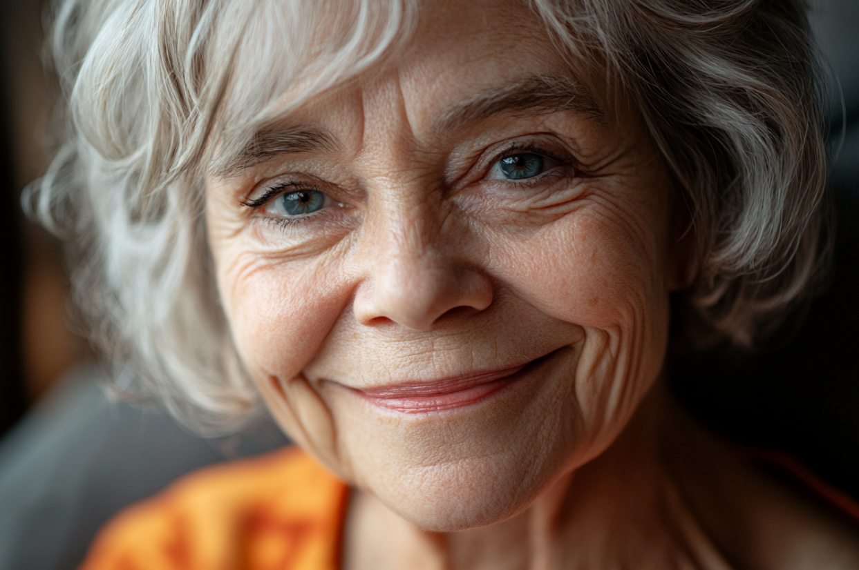 A mature woman smiling sympathetically | Source: No source