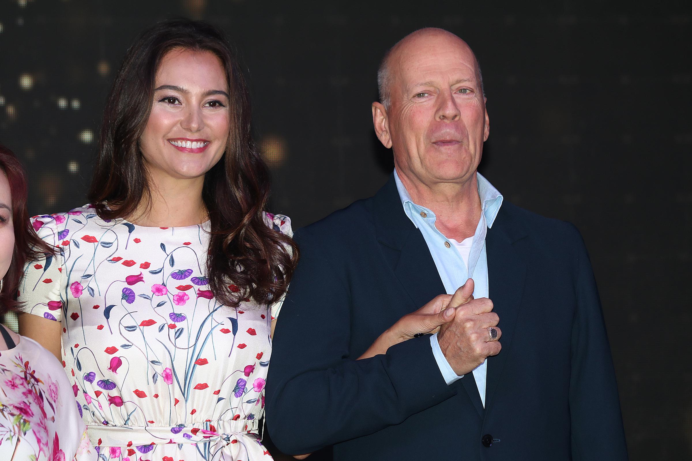 Emma Heming and Bruce Willis attend CocoBaba and Ushopal activity on November 4, 2019 in Shanghai, China | Source: Getty Images