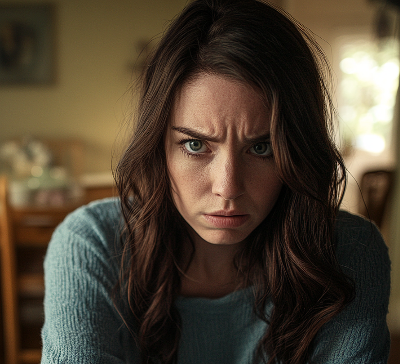 A woman looking grim | Source: no source