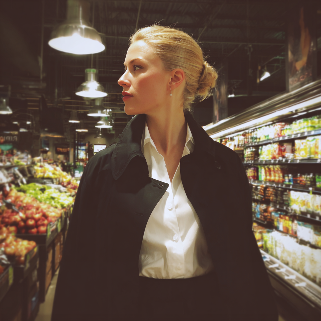 A woman wearing a black coat | Source: no source