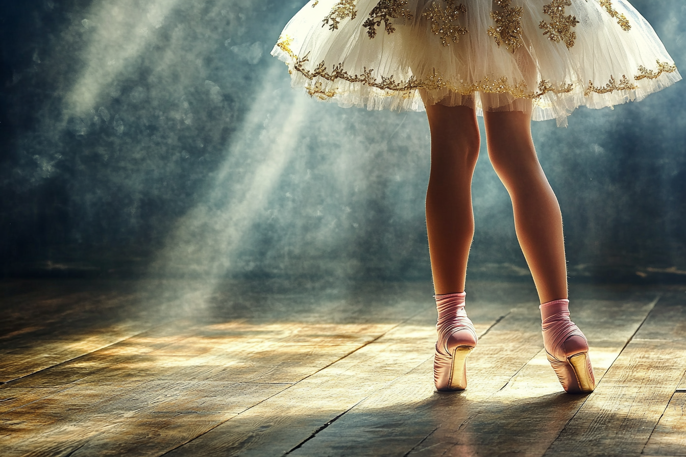 A ballet dancer on a dancefloor | Source: No source