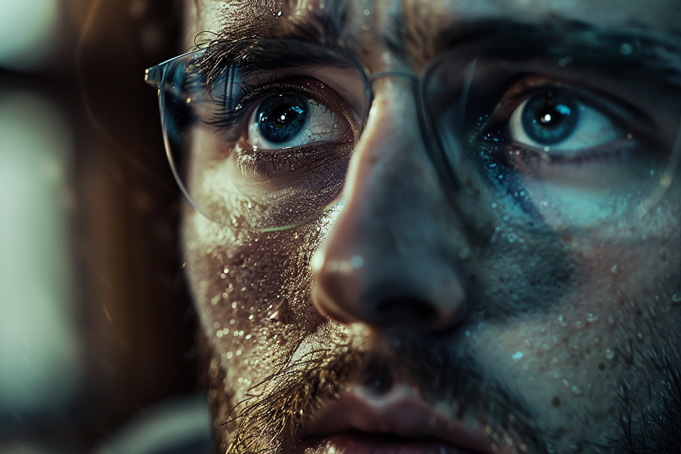 Close-up of a worried man's face | Source: No source